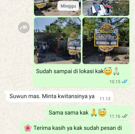 Pengiriman Papan Bunga Duka Paninggilan Utara